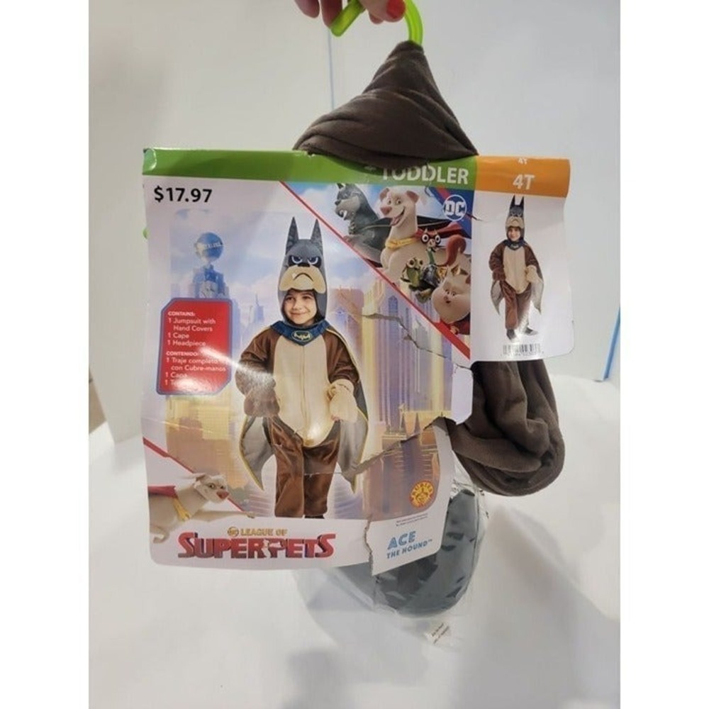 4T Toddler Ace the Hound League of SuperPets Costume New